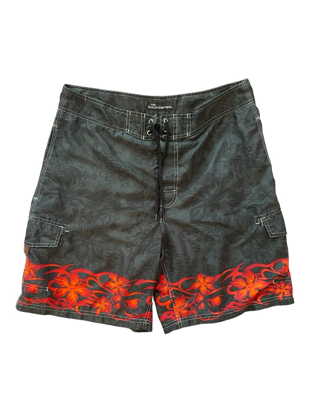 •No Boundaries Black Men's Swim trunks